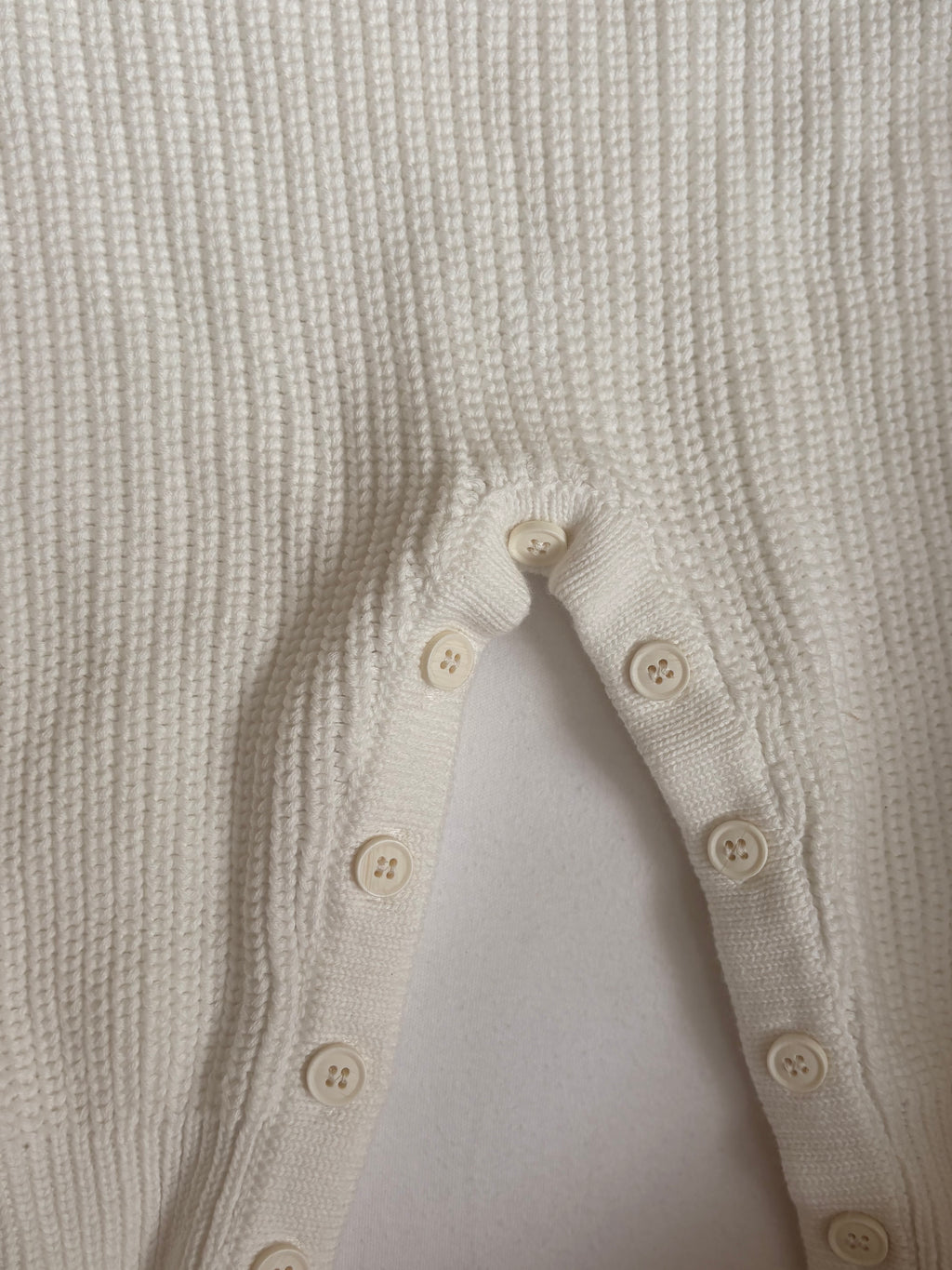 Soft White Long Sleeve Romper