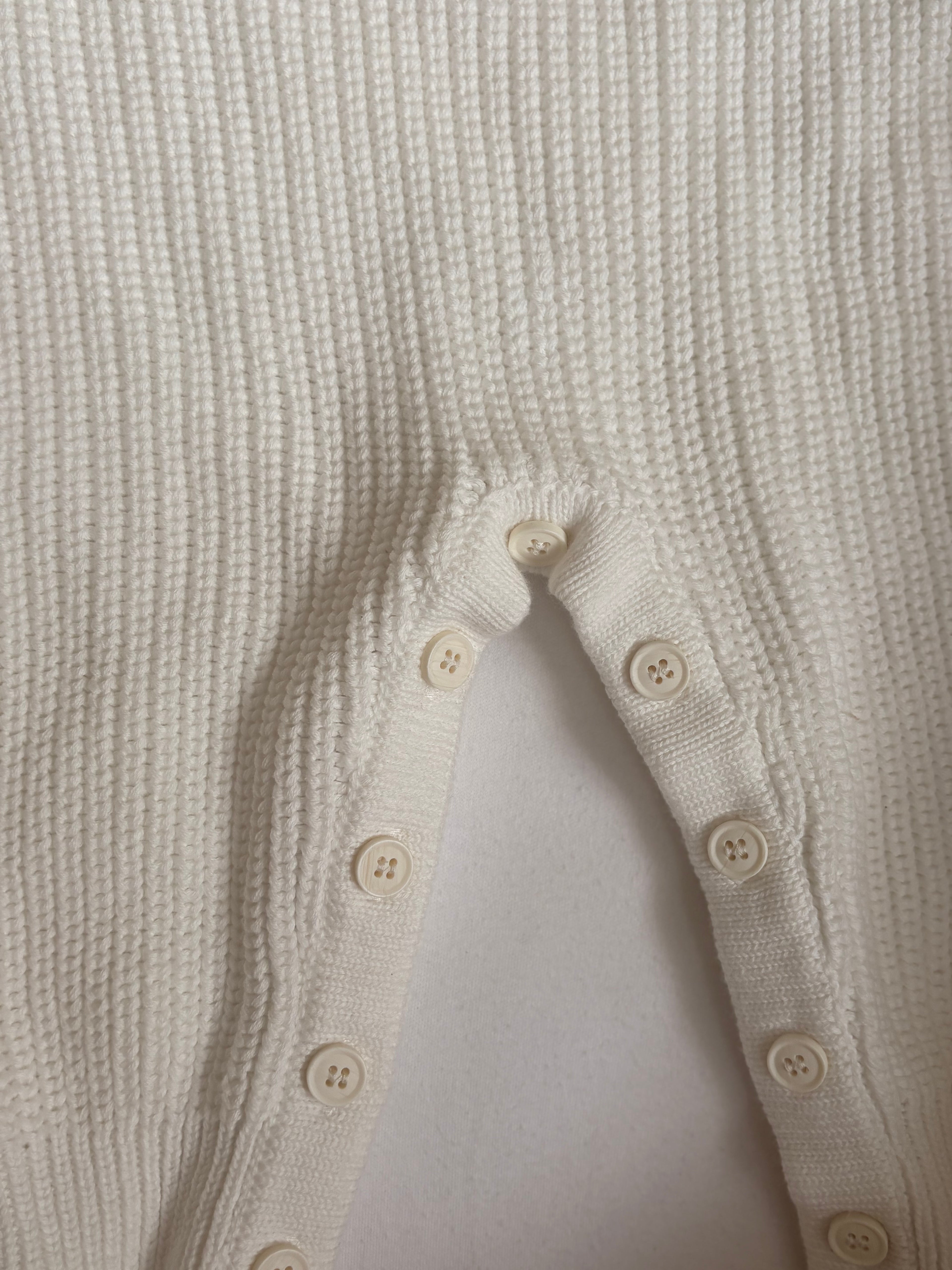 Soft White Long Sleeve Romper