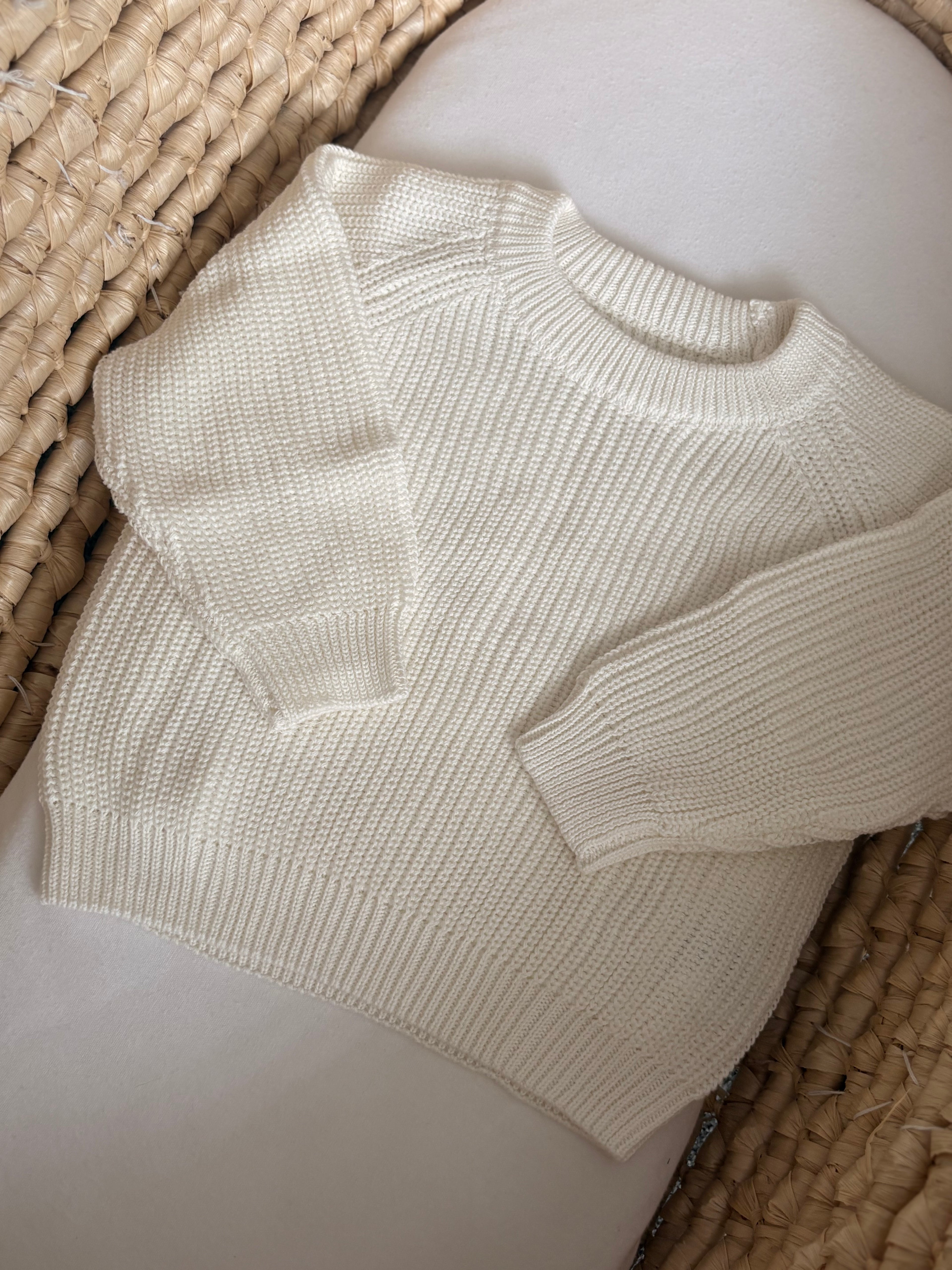 Soft White Knit Jumper