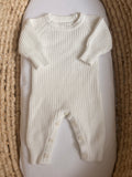 Soft White Long Sleeve Romper