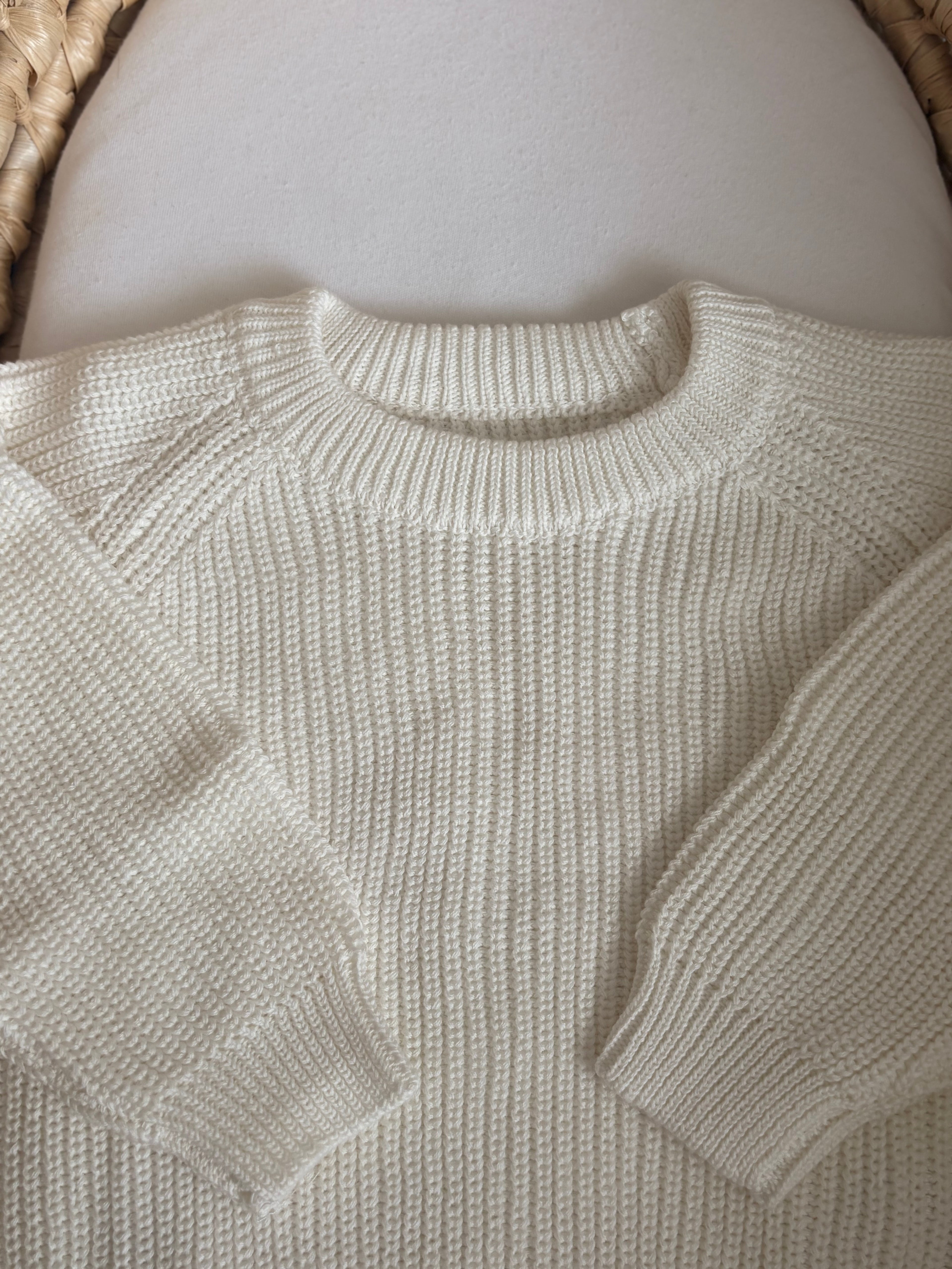 Soft White Knit Jumper