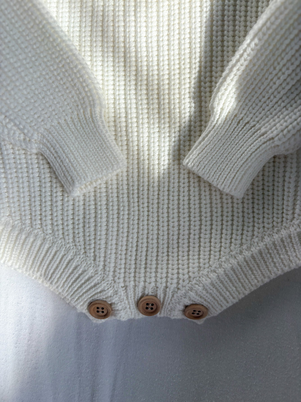 Classic Baby Romper - Soft White