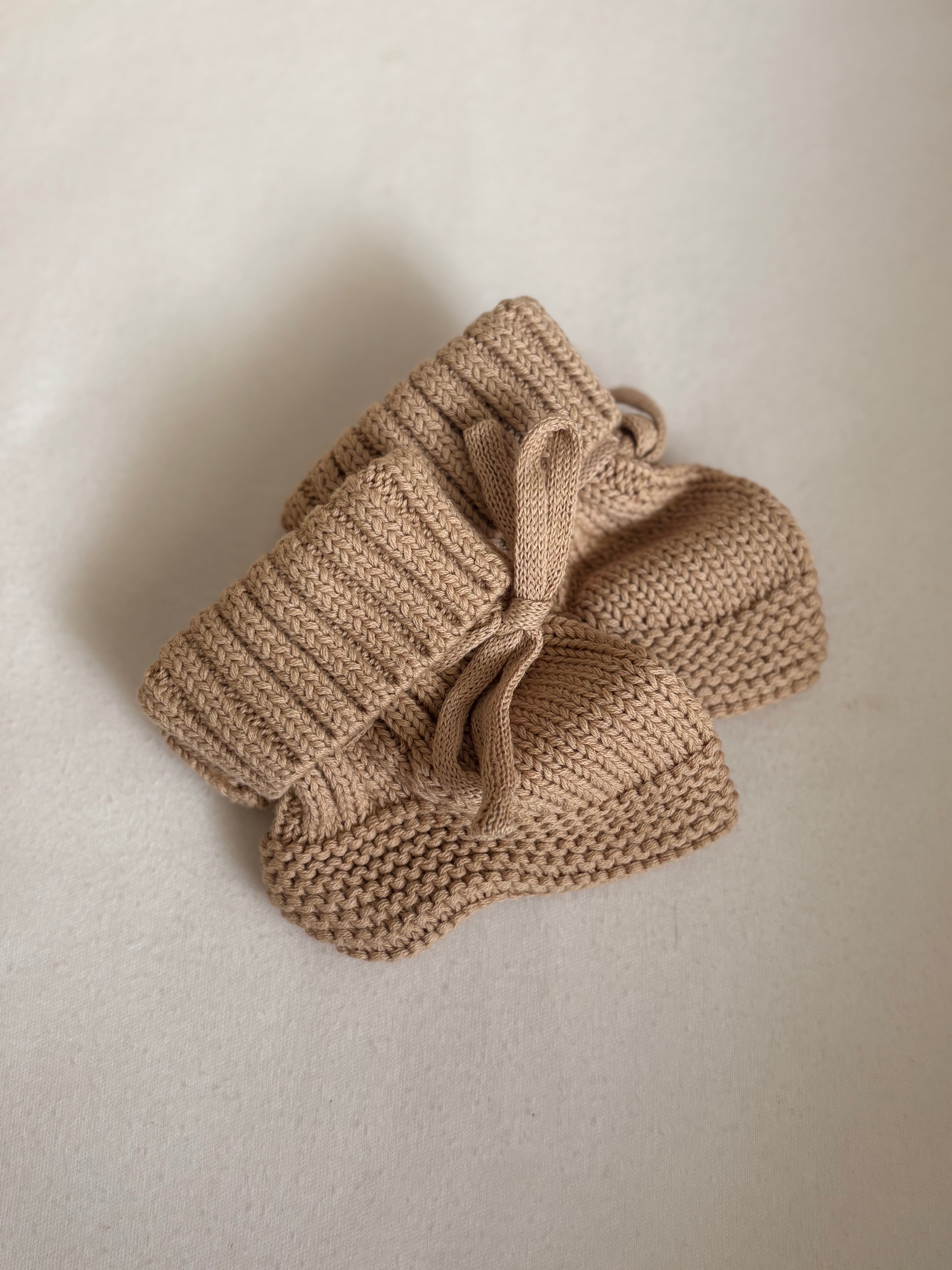 Mocha Knit Booties