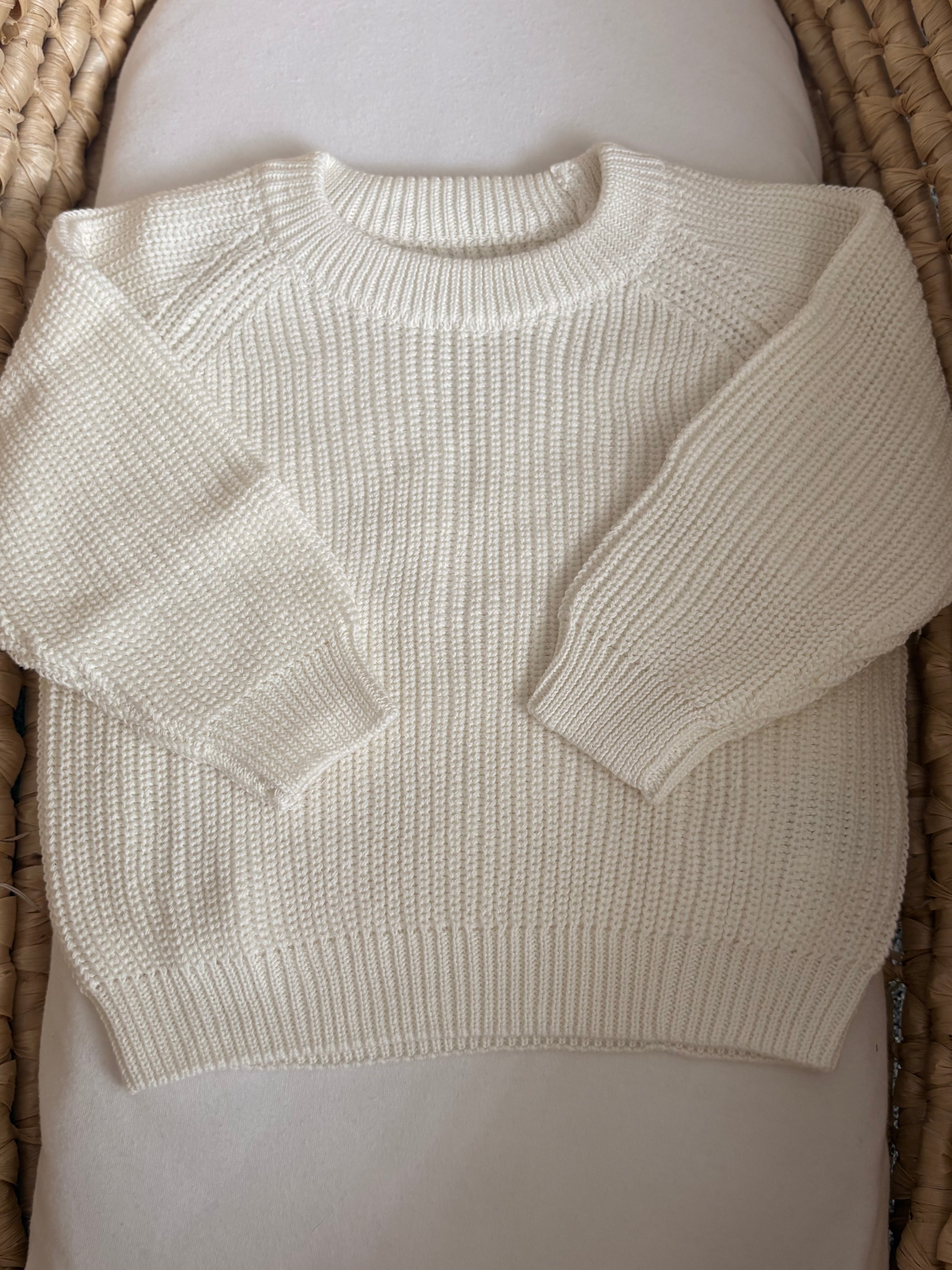 Soft White Knit Jumper