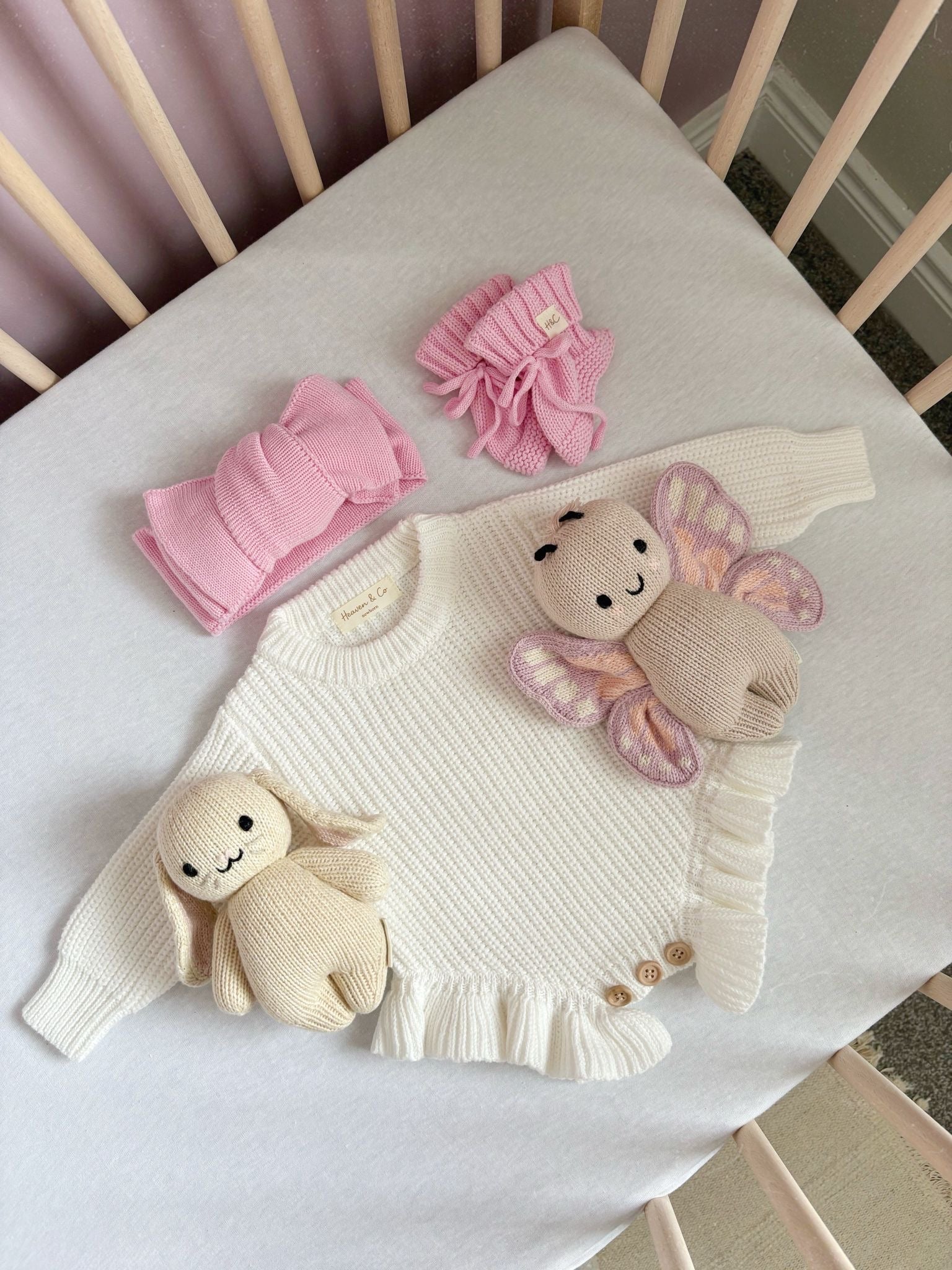 Blush Frill Knit Set