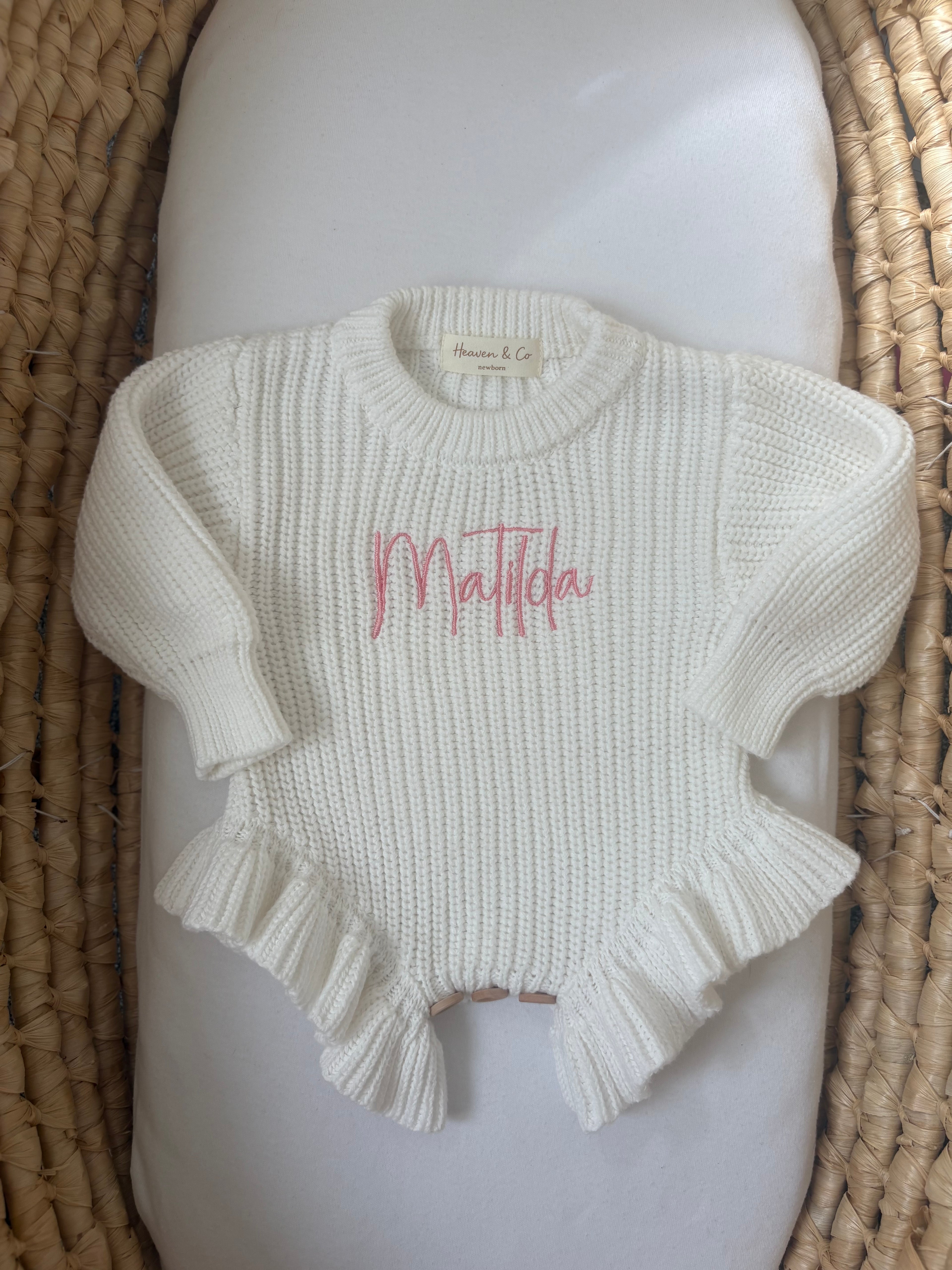 Frill Knit Romper