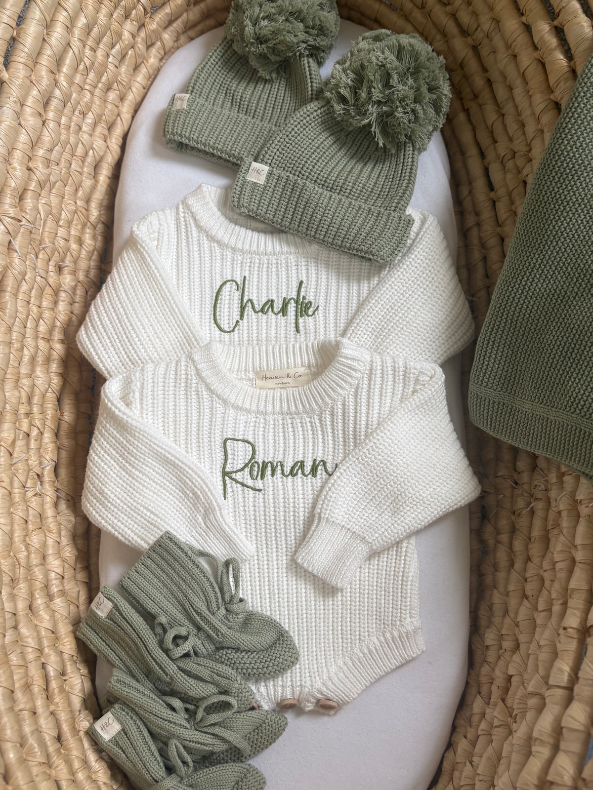 Newborn Classic Long Sleeve Knit Romper