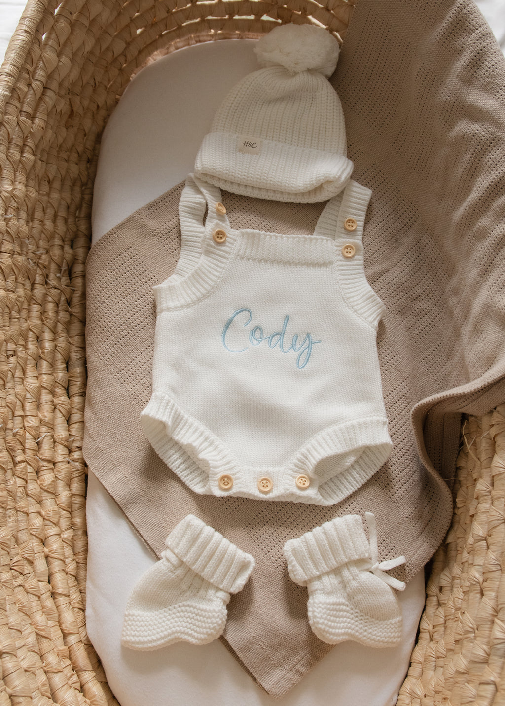 Newborn Classic Flat Knit Romper