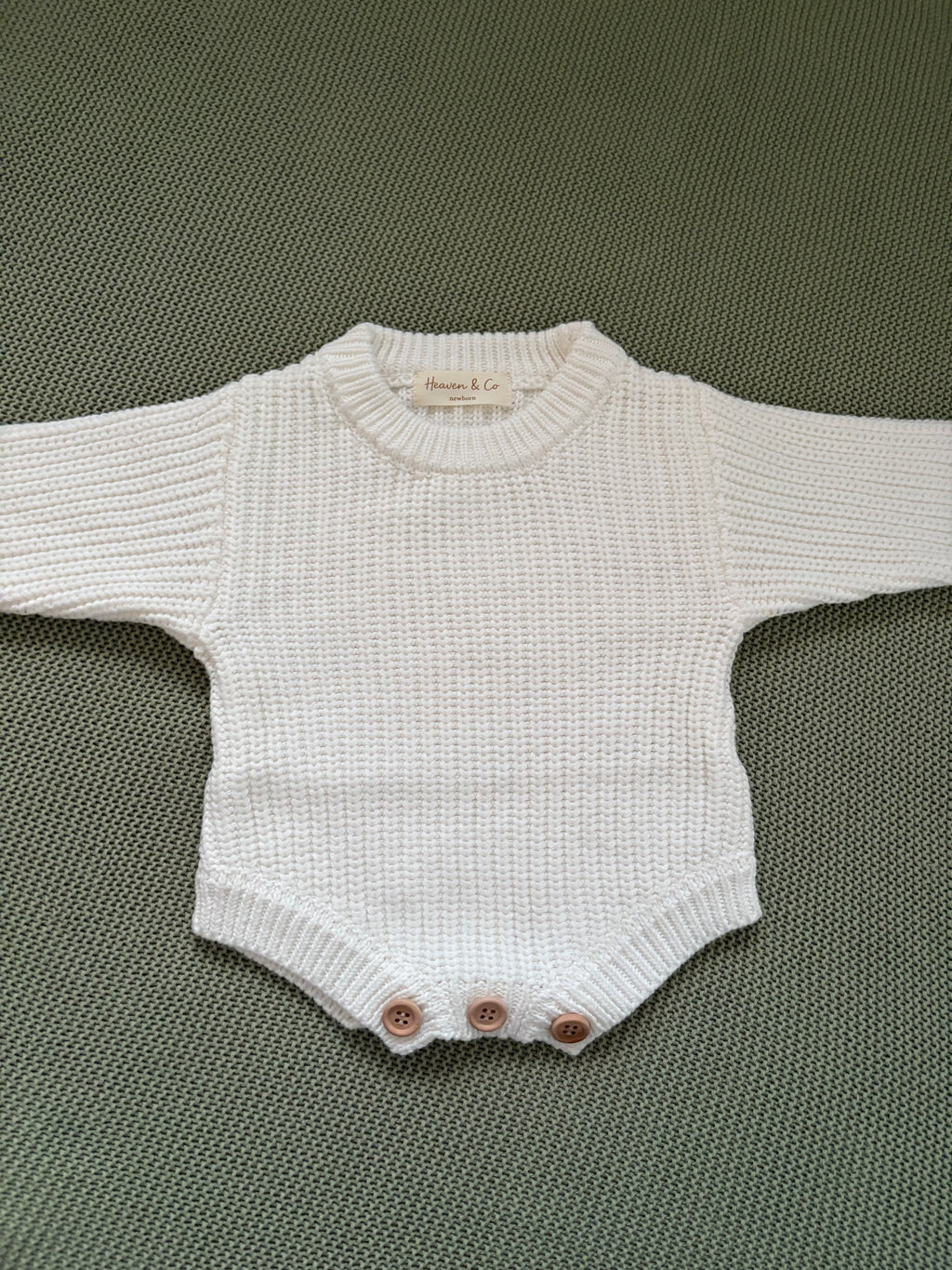 Classic Baby Romper - Soft White