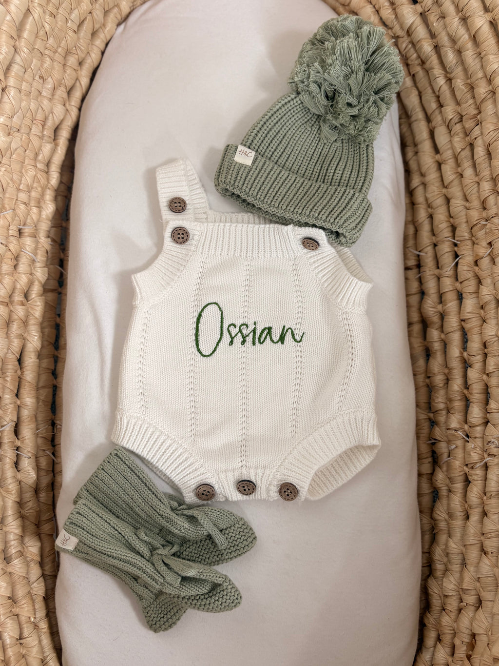 Newborn Classic Ribbed Knit Romper