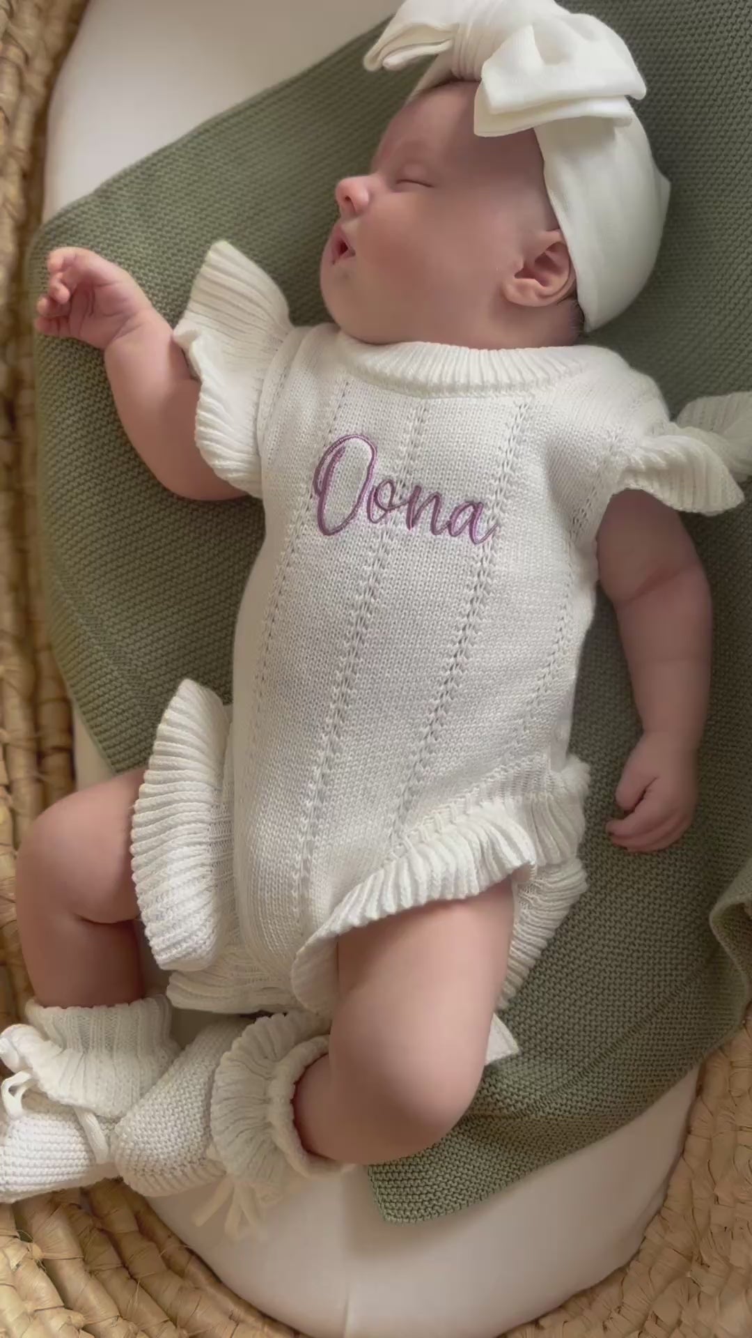 Ruffle Sleeve Summer Romper Set